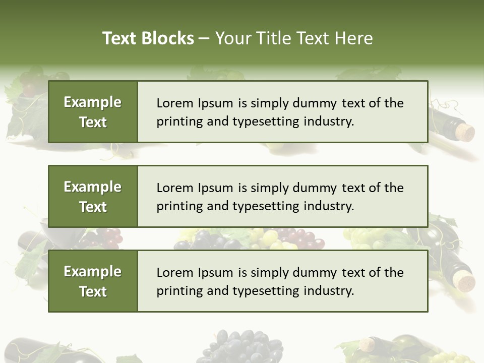 Beverage Bottle Restaurant PowerPoint Template