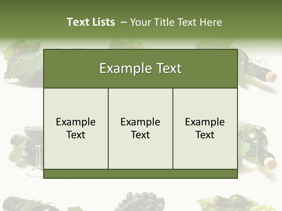 Beverage Bottle Restaurant PowerPoint Template