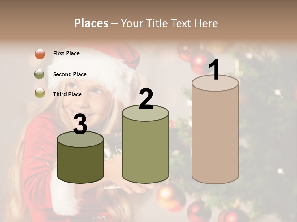 Caucasian Contemplative Merry PowerPoint Template