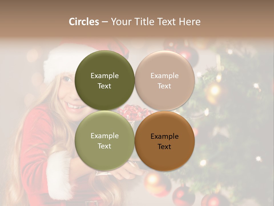 Caucasian Contemplative Merry PowerPoint Template