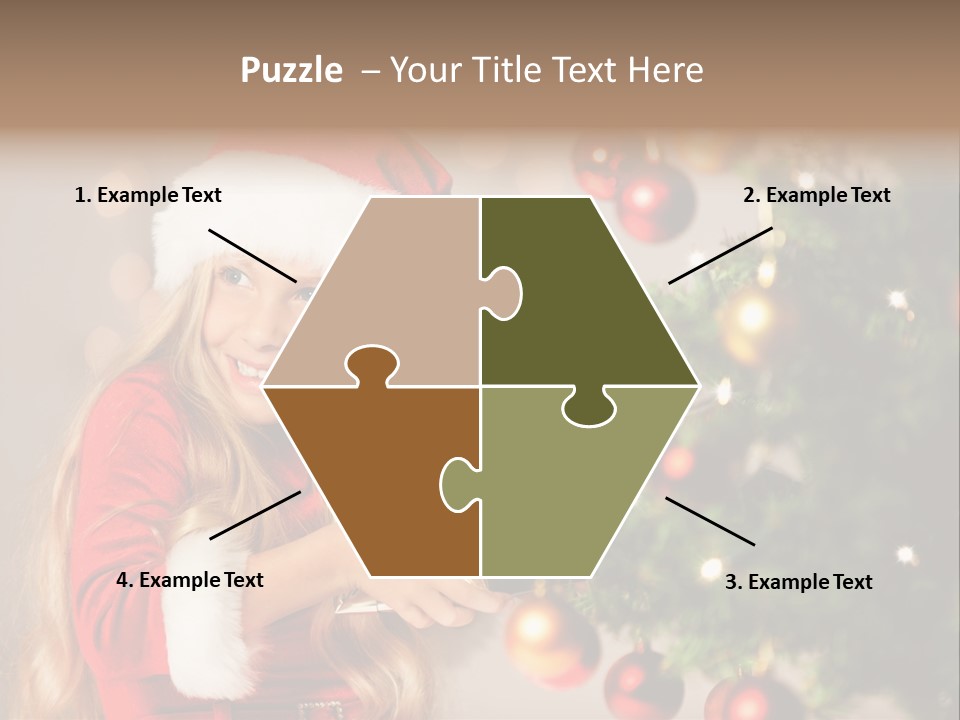 Caucasian Contemplative Merry PowerPoint Template