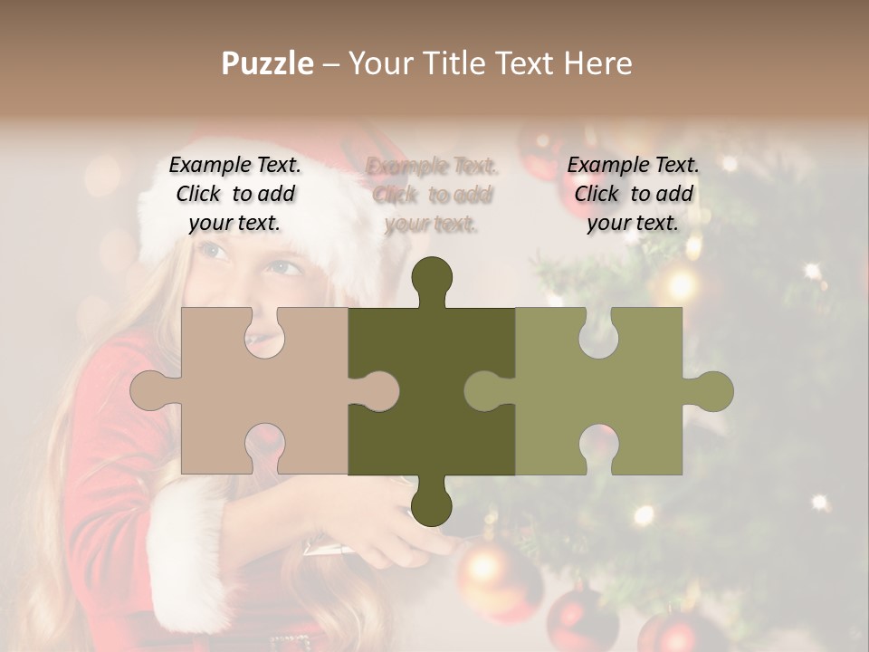 Caucasian Contemplative Merry PowerPoint Template