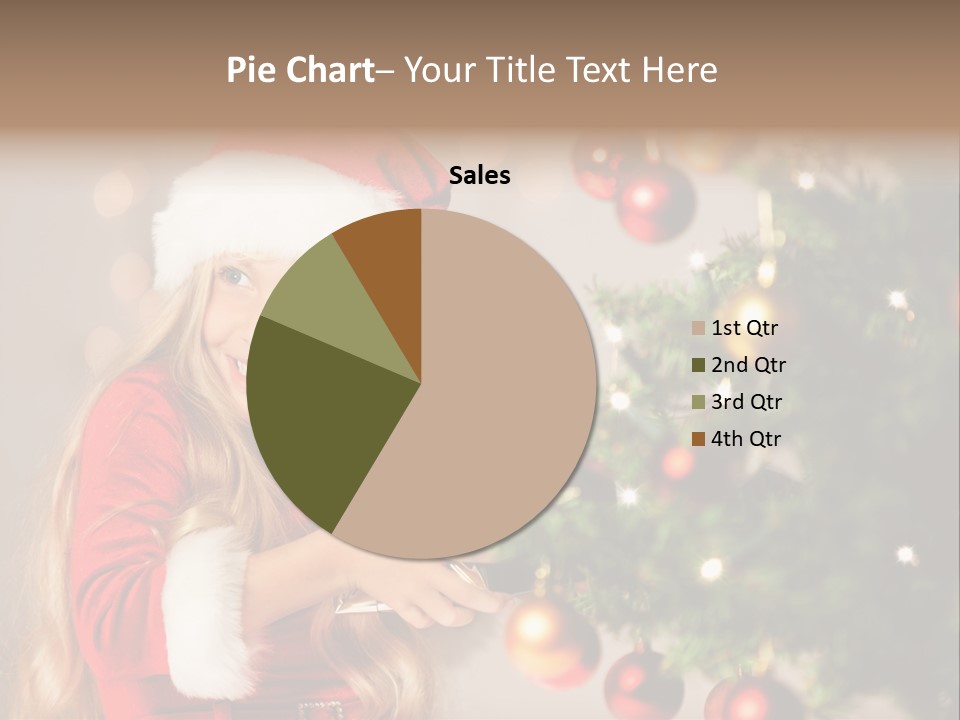 Caucasian Contemplative Merry PowerPoint Template