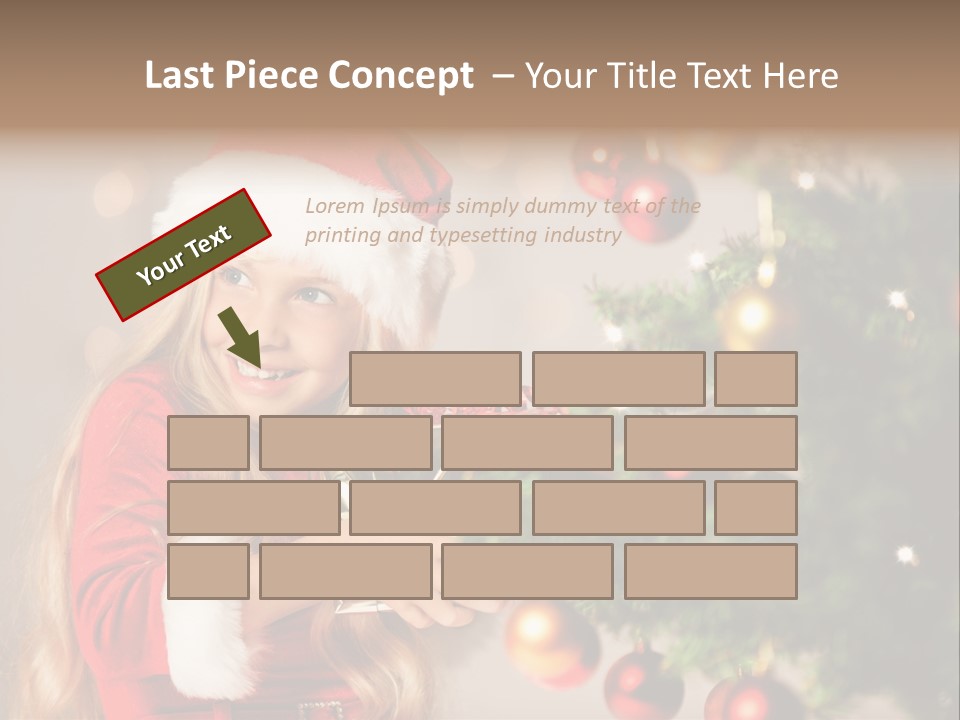 Caucasian Contemplative Merry PowerPoint Template