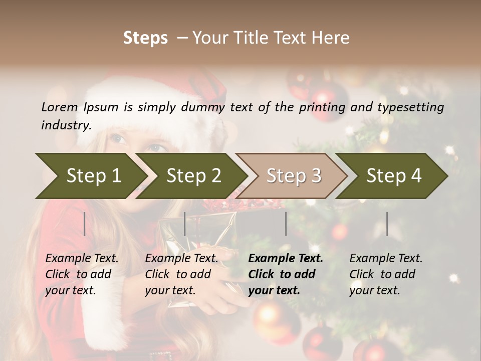 Caucasian Contemplative Merry PowerPoint Template