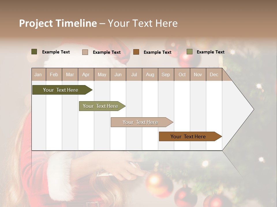 Caucasian Contemplative Merry PowerPoint Template