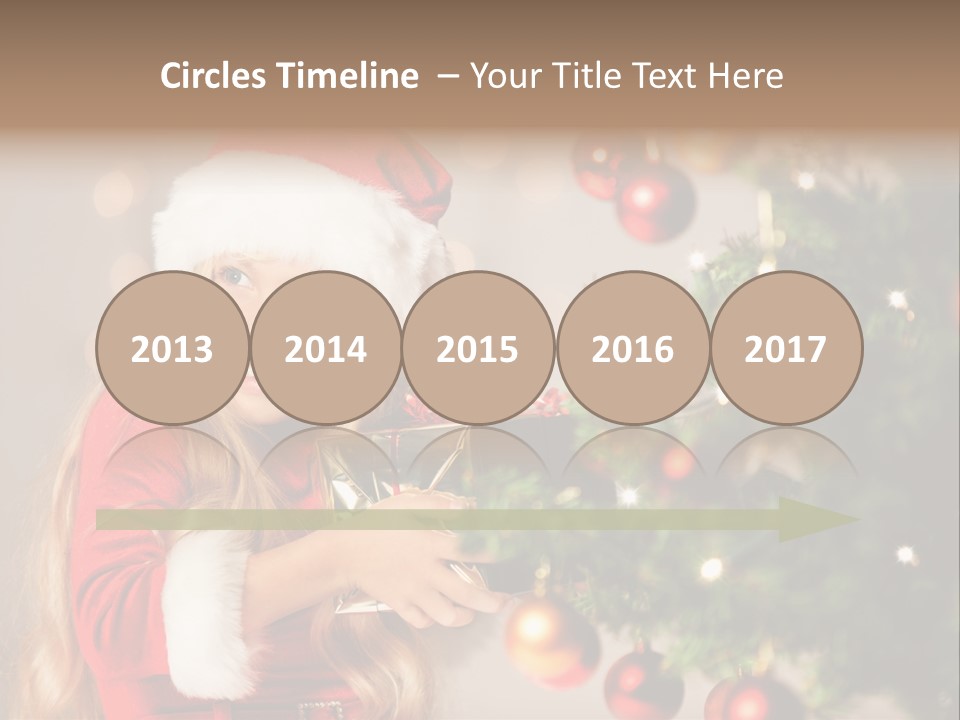 Caucasian Contemplative Merry PowerPoint Template