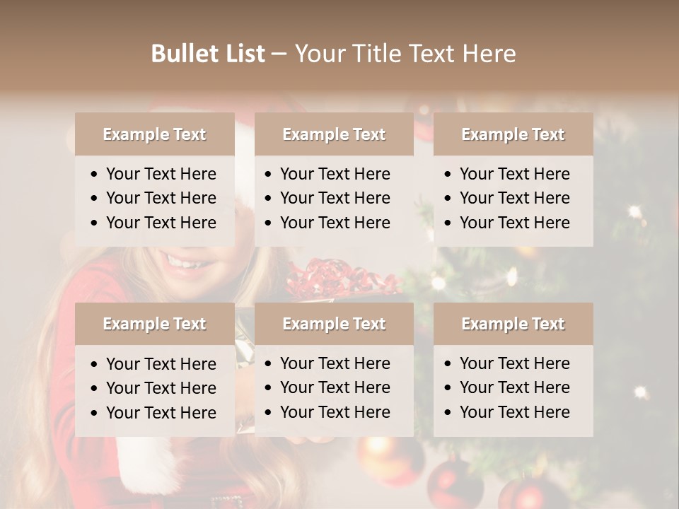 Caucasian Contemplative Merry PowerPoint Template