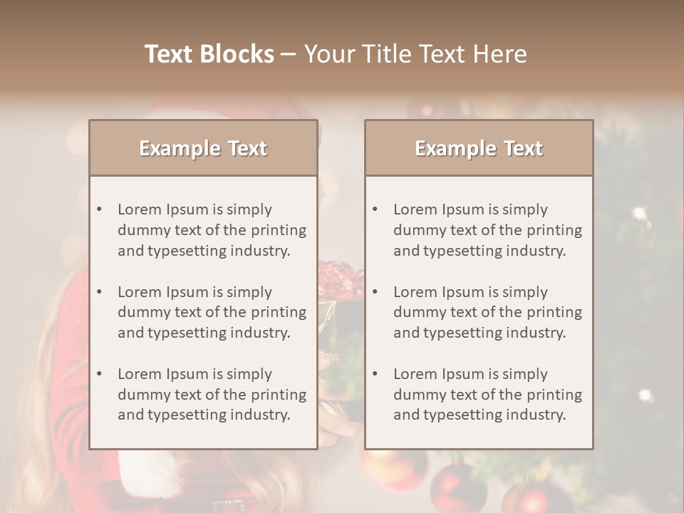 Caucasian Contemplative Merry PowerPoint Template