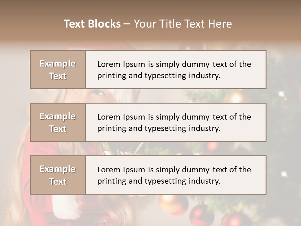 Caucasian Contemplative Merry PowerPoint Template