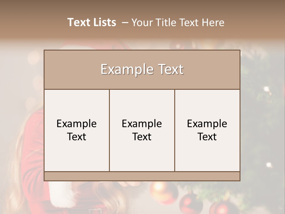 Caucasian Contemplative Merry PowerPoint Template