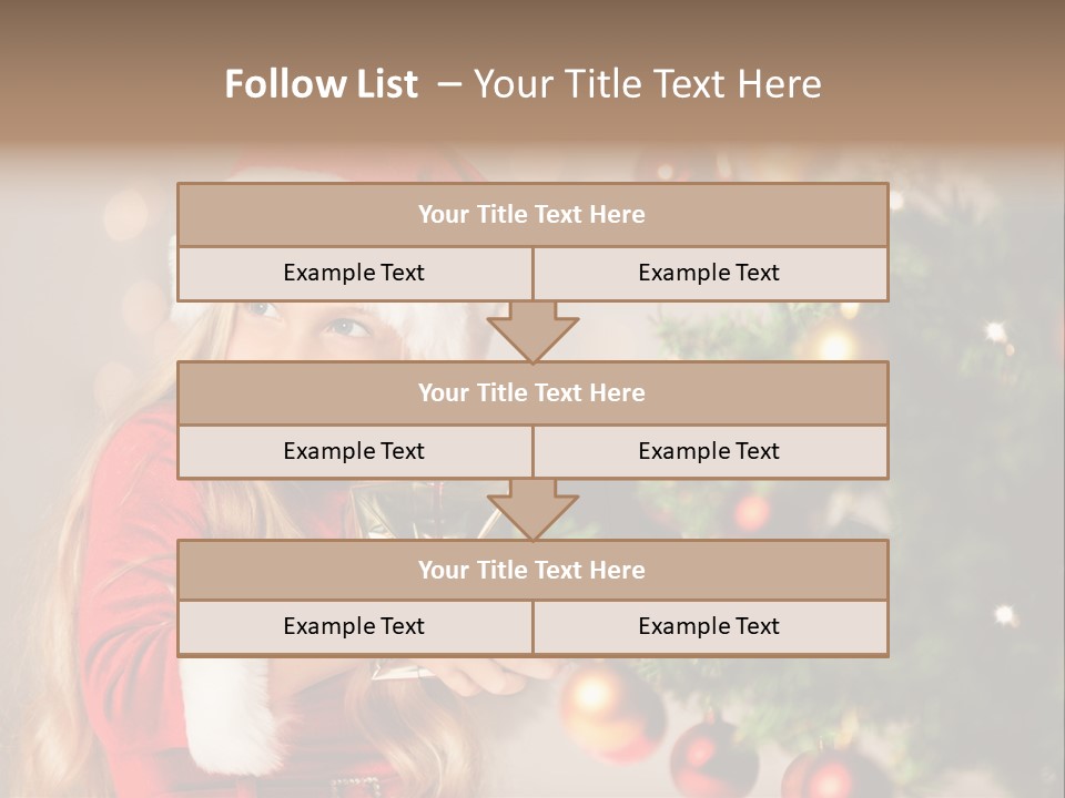 Caucasian Contemplative Merry PowerPoint Template