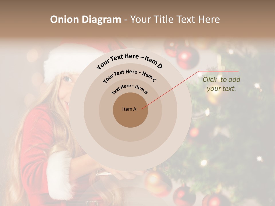 Caucasian Contemplative Merry PowerPoint Template