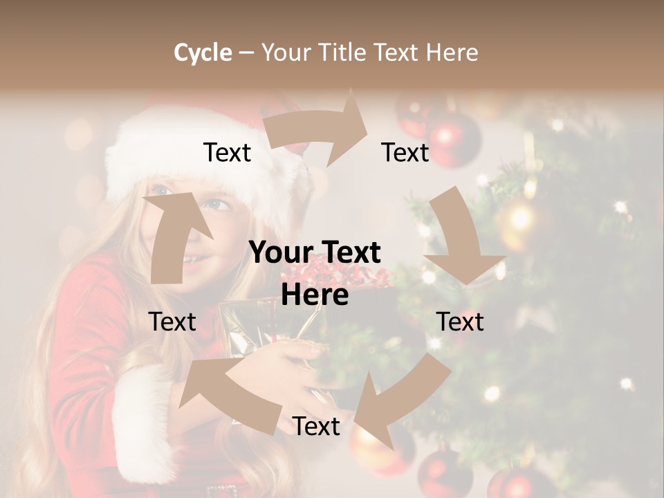 Caucasian Contemplative Merry PowerPoint Template