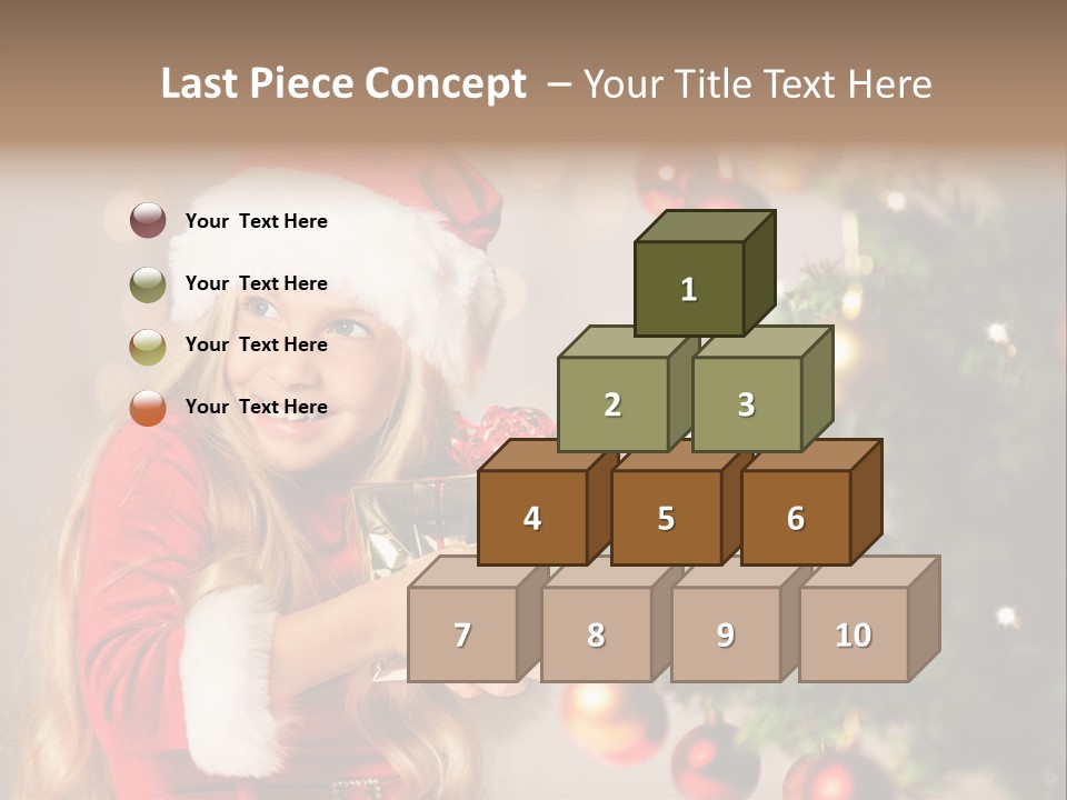 Caucasian Contemplative Merry PowerPoint Template