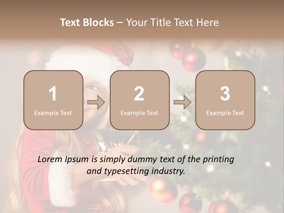 Caucasian Contemplative Merry PowerPoint Template