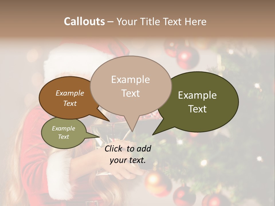 Caucasian Contemplative Merry PowerPoint Template