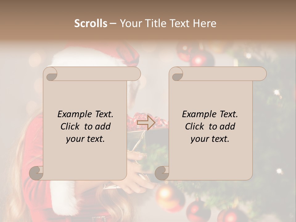 Caucasian Contemplative Merry PowerPoint Template