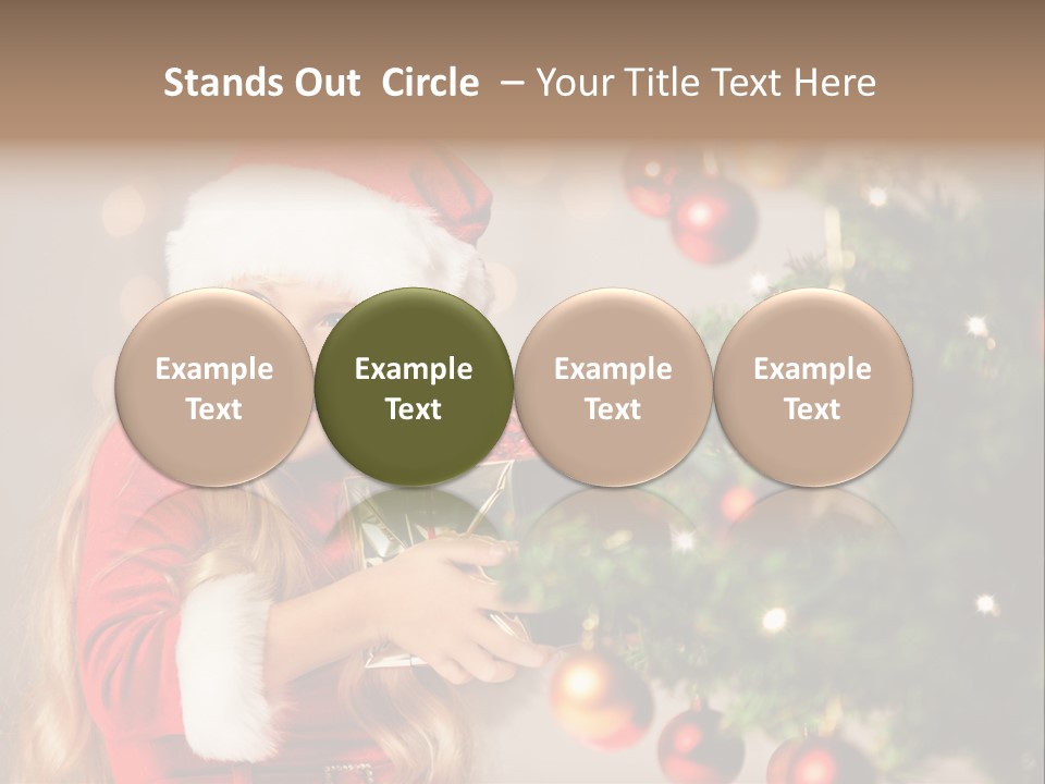 Caucasian Contemplative Merry PowerPoint Template