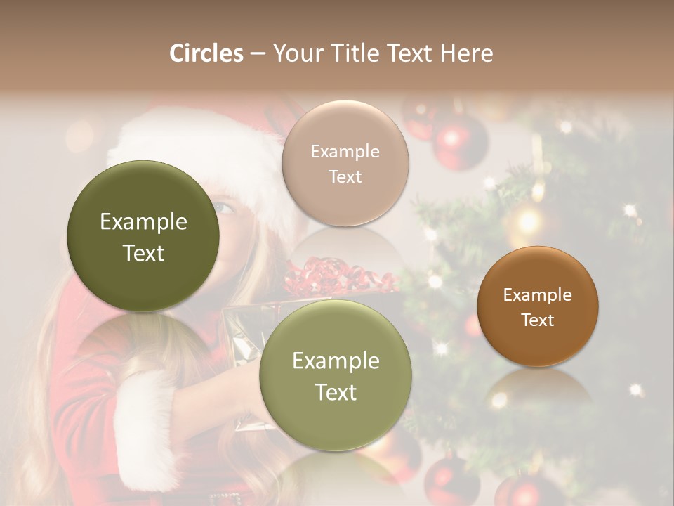 Caucasian Contemplative Merry PowerPoint Template