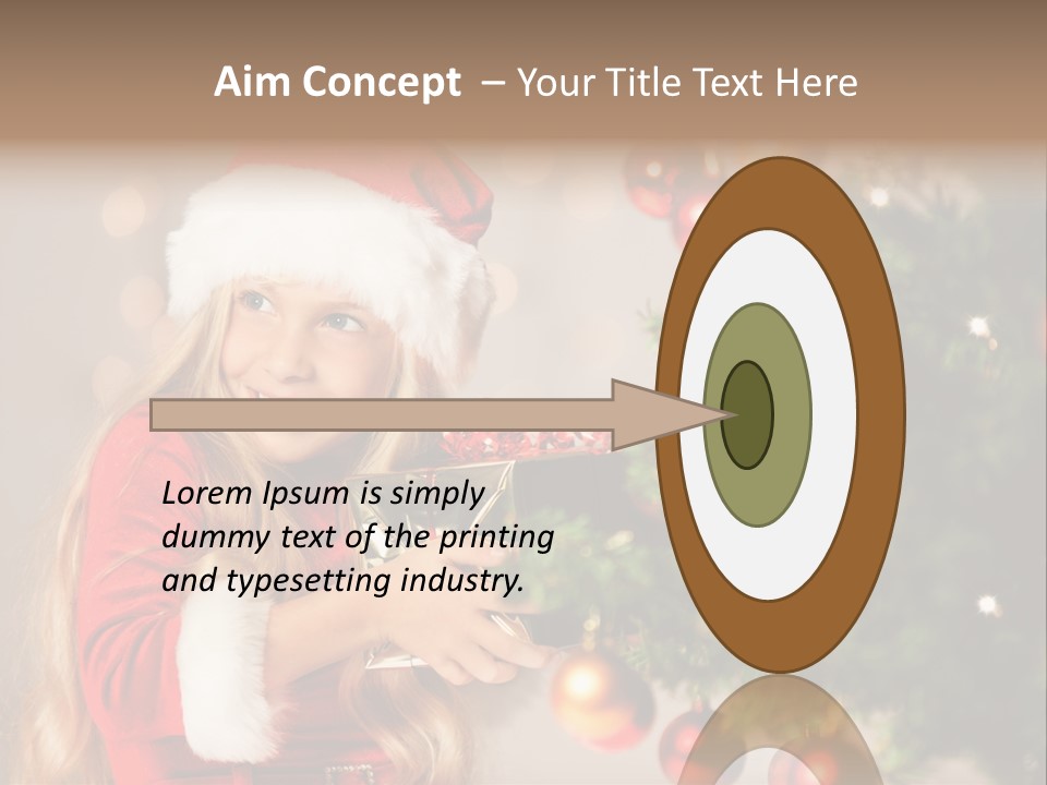 Caucasian Contemplative Merry PowerPoint Template