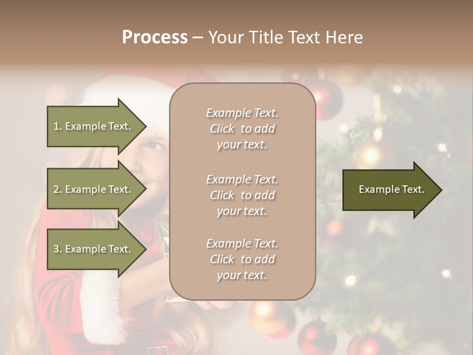 Caucasian Contemplative Merry PowerPoint Template