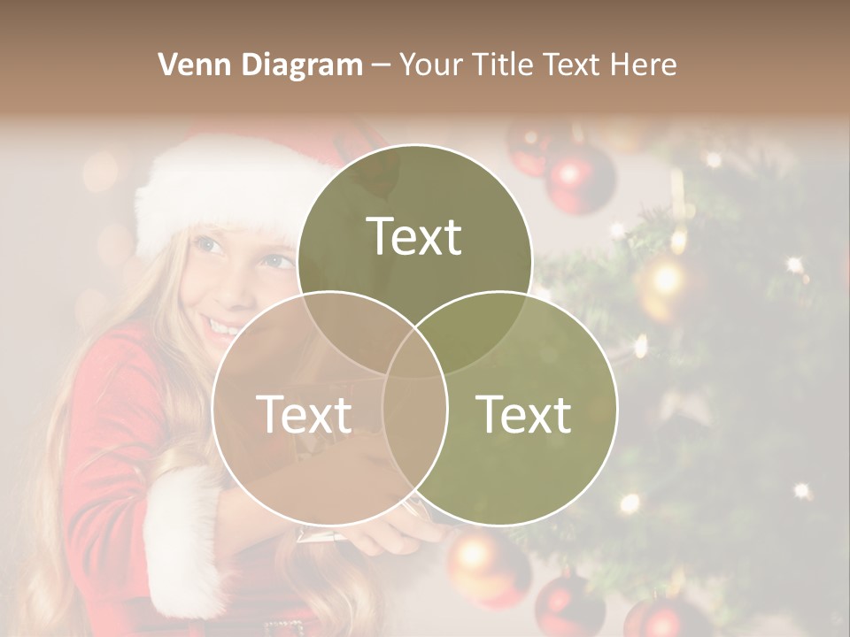 Caucasian Contemplative Merry PowerPoint Template