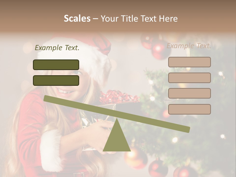 Caucasian Contemplative Merry PowerPoint Template