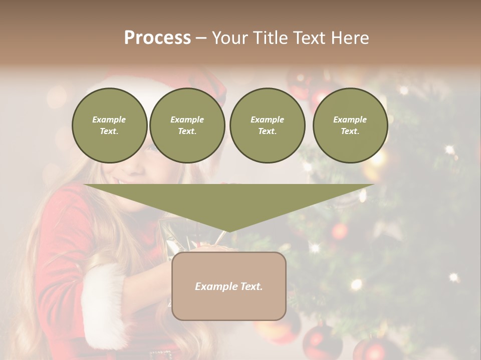 Caucasian Contemplative Merry PowerPoint Template