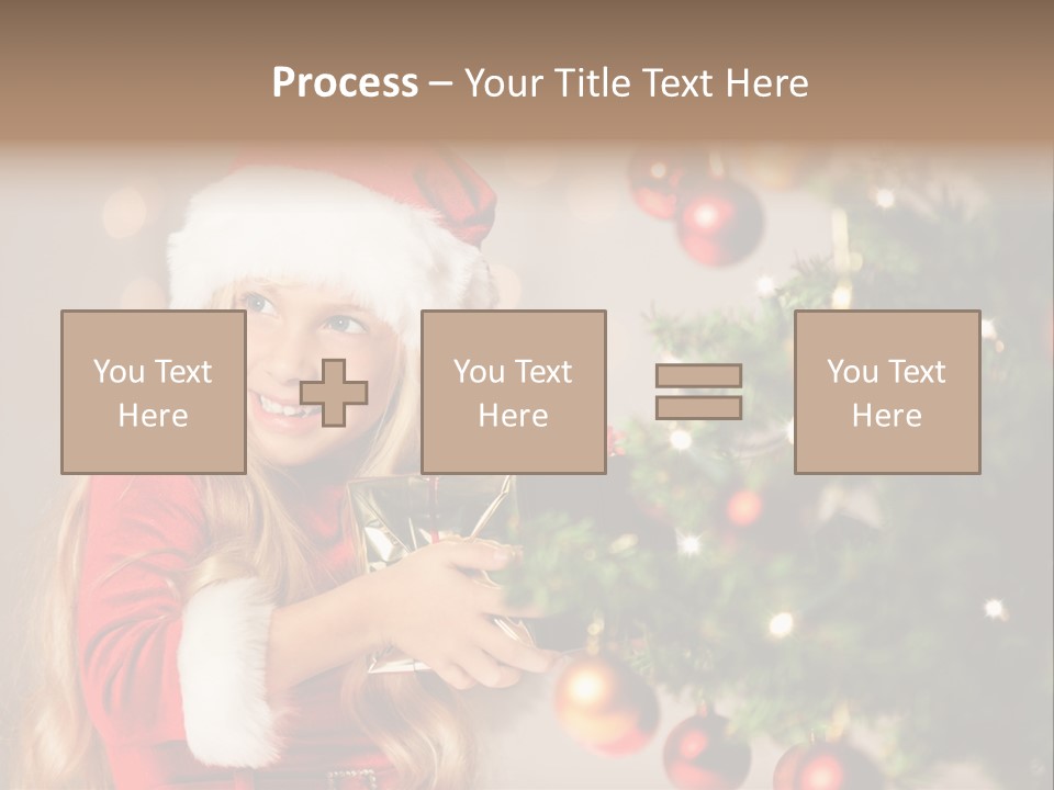 Caucasian Contemplative Merry PowerPoint Template