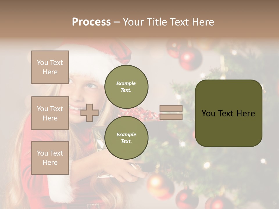 Caucasian Contemplative Merry PowerPoint Template