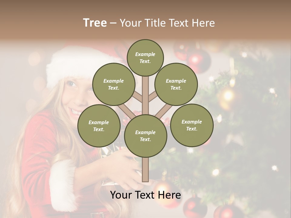 Caucasian Contemplative Merry PowerPoint Template