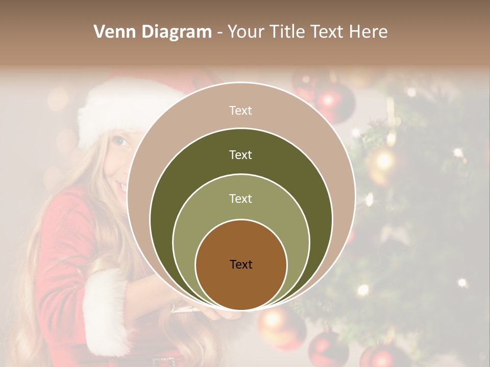 Caucasian Contemplative Merry PowerPoint Template