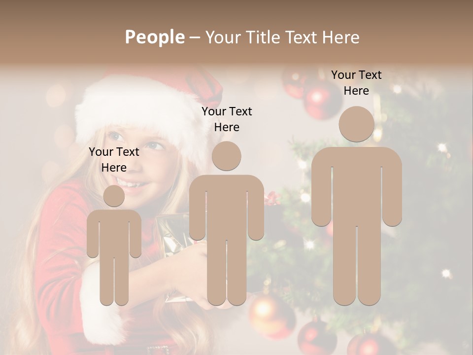 Caucasian Contemplative Merry PowerPoint Template