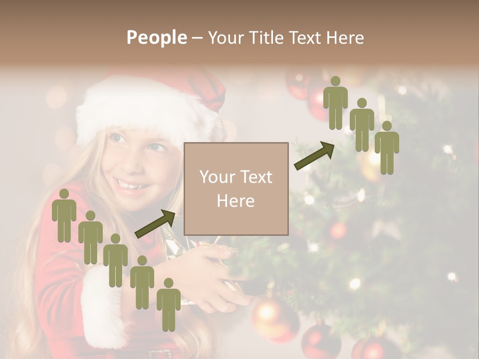 Caucasian Contemplative Merry PowerPoint Template