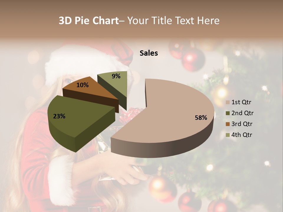 Caucasian Contemplative Merry PowerPoint Template