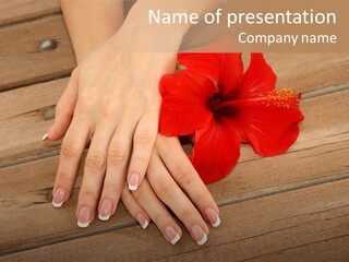 Health Thumb Moisturize PowerPoint Template