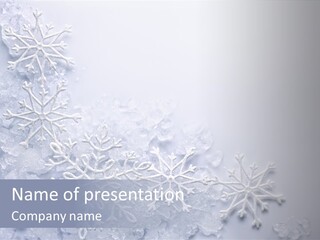 Post Card Crystal Year PowerPoint Template