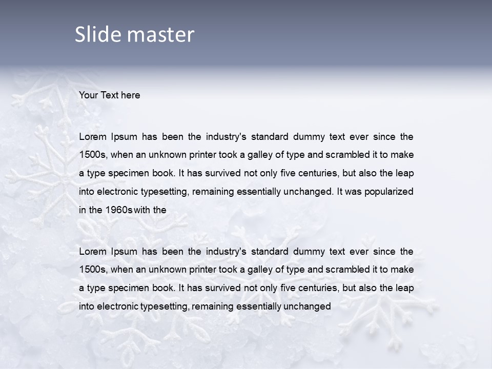 Post Card Crystal Year PowerPoint Template