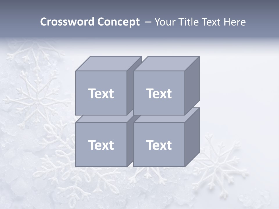 Post Card Crystal Year PowerPoint Template