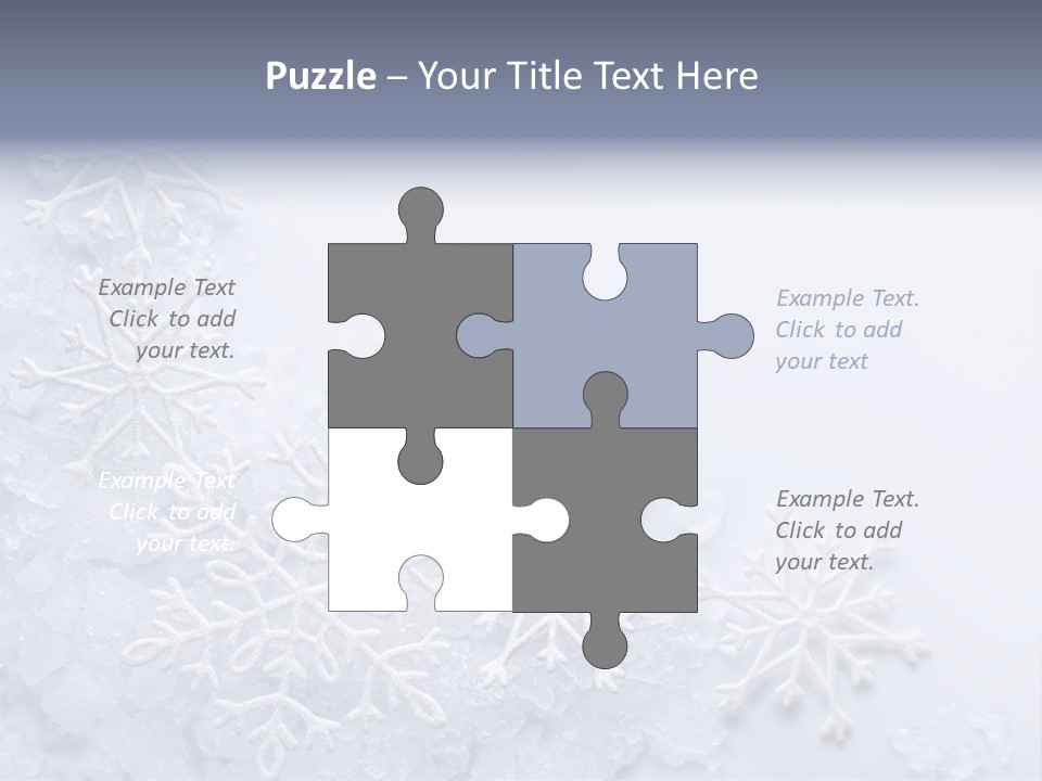 Post Card Crystal Year PowerPoint Template