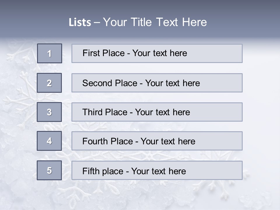 Post Card Crystal Year PowerPoint Template
