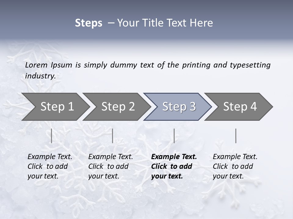 Post Card Crystal Year PowerPoint Template