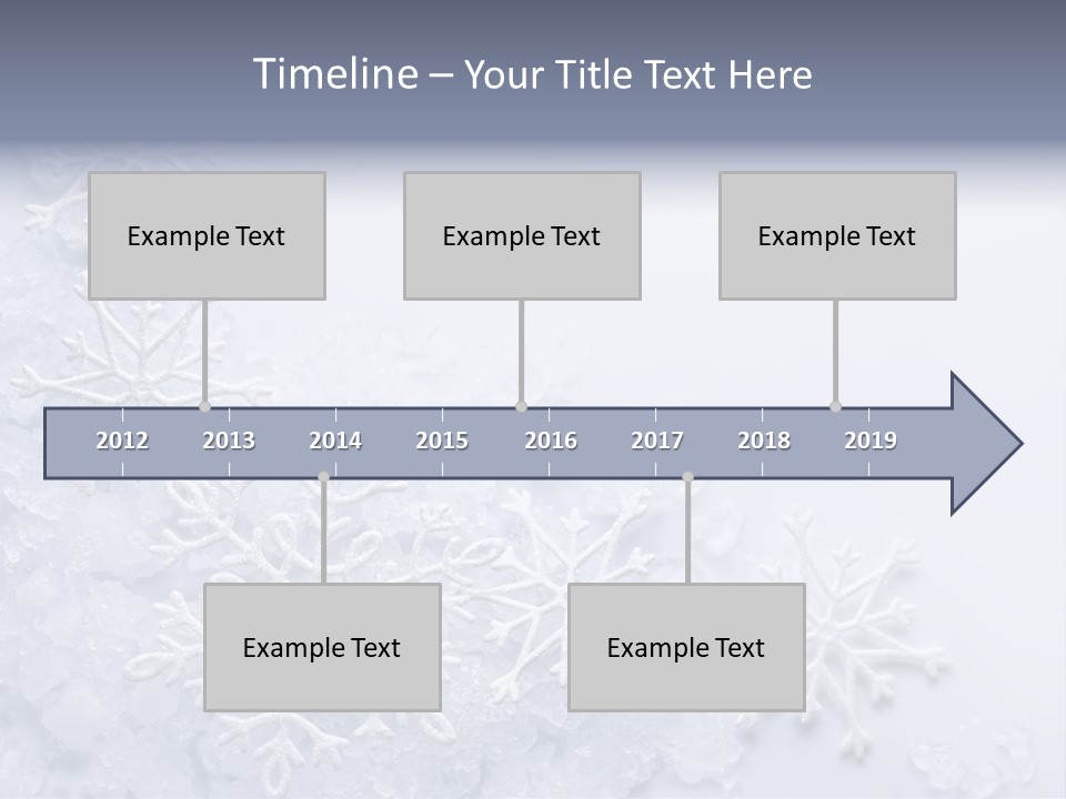 Post Card Crystal Year PowerPoint Template