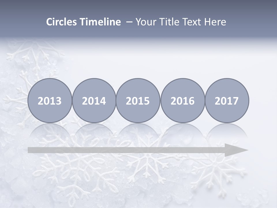 Post Card Crystal Year PowerPoint Template