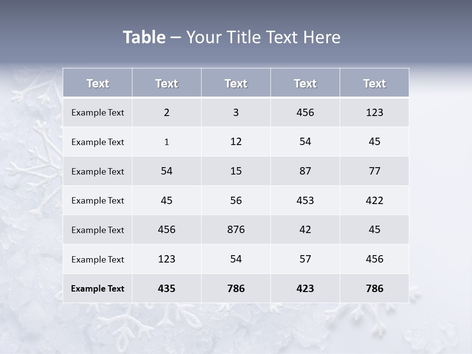 Post Card Crystal Year PowerPoint Template