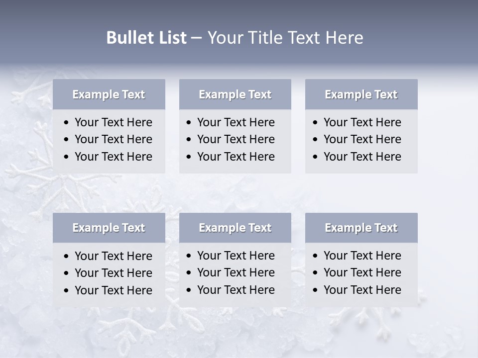 Post Card Crystal Year PowerPoint Template