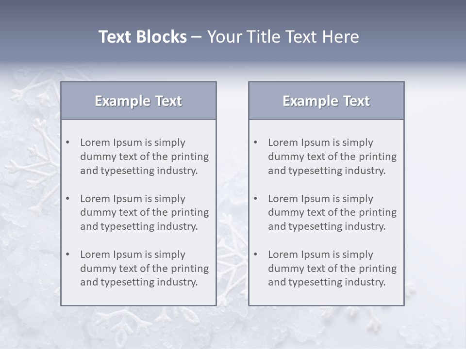 Post Card Crystal Year PowerPoint Template