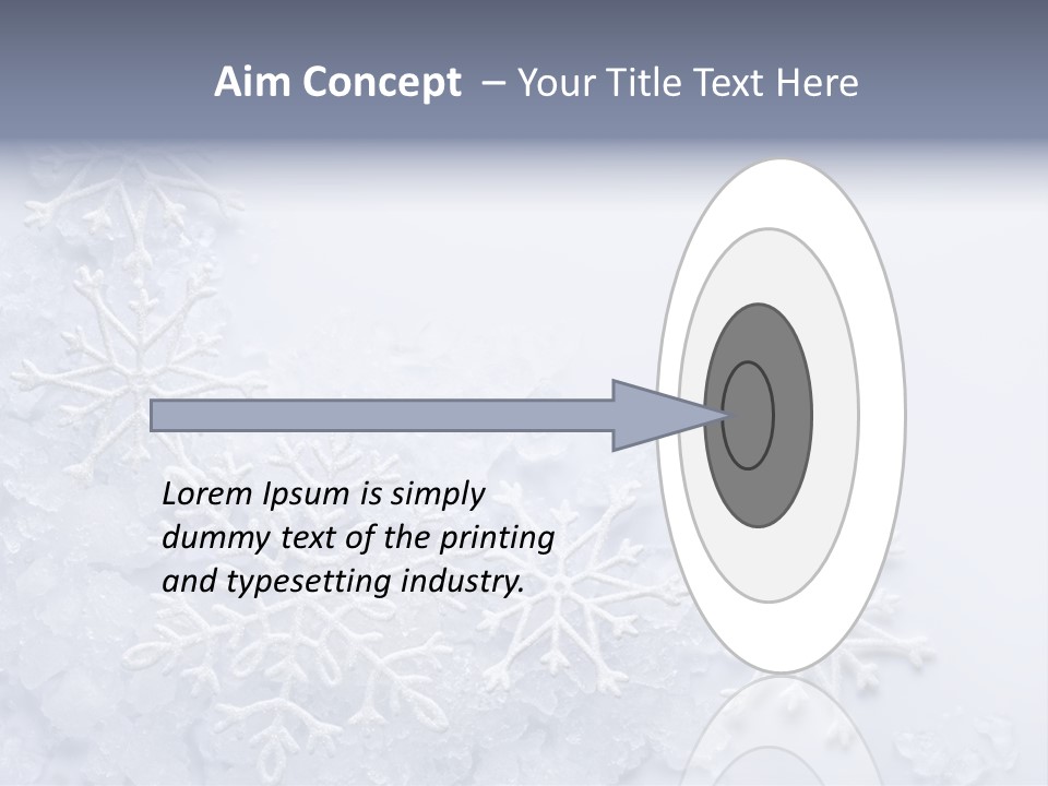 Post Card Crystal Year PowerPoint Template