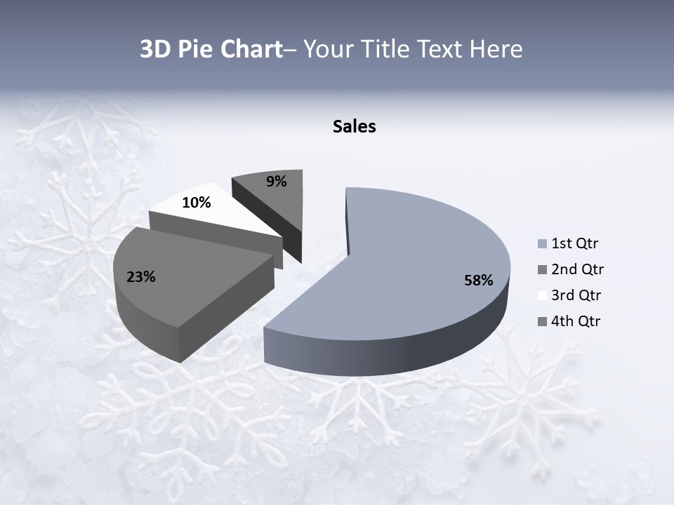 Post Card Crystal Year PowerPoint Template